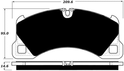 Porterfield Brake Pads for 2012 PORSCHE PANAMERA GTS