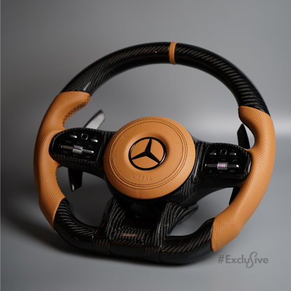 [Upgrade Conversion] Mercedes Benz 2018+ AMG Model Custom Steering Wheel by Exclusive Steering