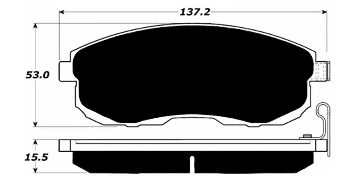 Porterfield Brake Pads for 2012 NISSAN CUBE