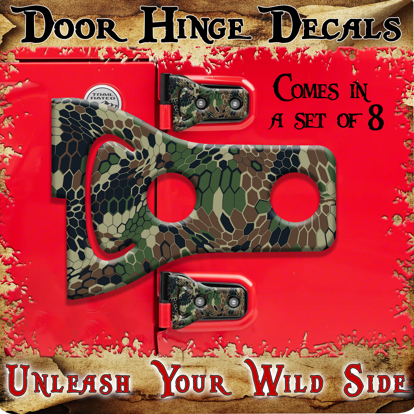 Camo Door hinge decals 10