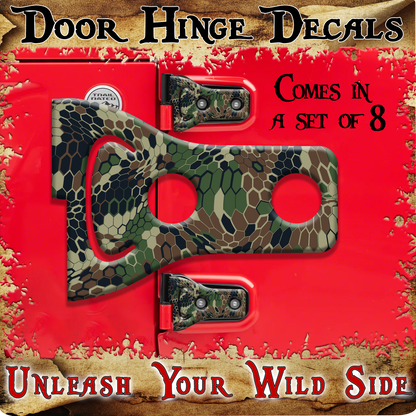 Camo Door hinge decals 10