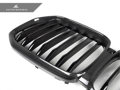 AutoTecknic Dry Carbon Fiber Front Grille - BMW G05 X5 Pre-LCI
