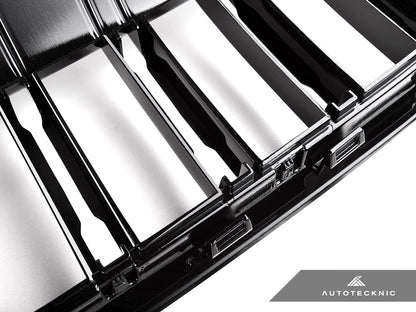AutoTecknic Dual-Slats Gloss Black Front Grille - BMW G20 3-Series LCI