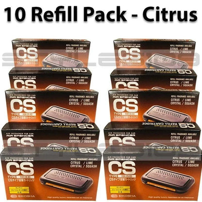 10 Count Eikosha Air Spencer CS-X3 C-5 CSX3 Air Freshener - Citrus Refill