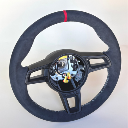 Manual Porsche 991.2 Steering Wheel in Red