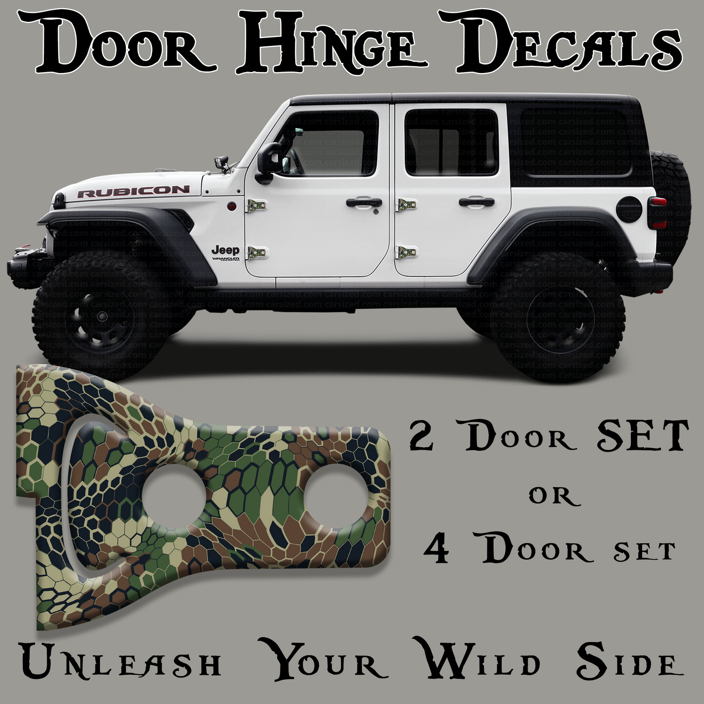 Camo Door hinge decals 10