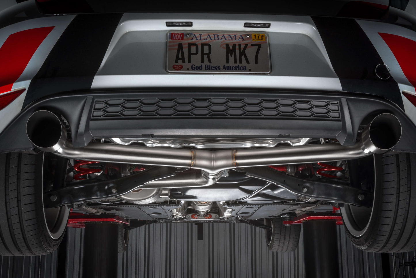 APR Catback Exhaust System (w/ Front Muffler) - GTI (MK7.5)