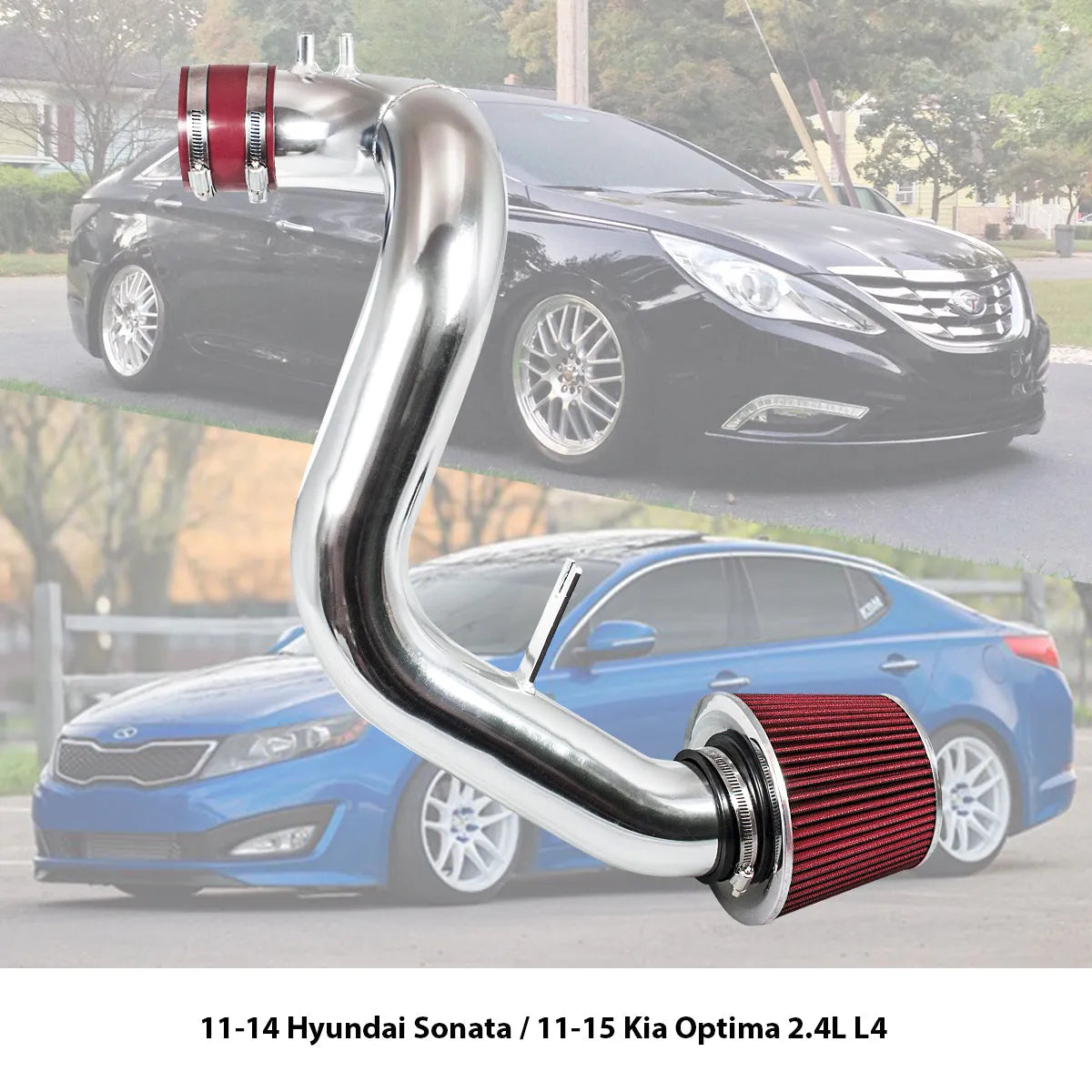 Cold Air Intake Kit For 2011-2015 Optima & 11-14 Sonata 2.4 | Rtunes Racing | CI-HY-06