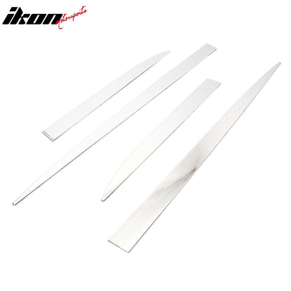 2016-2017 Hyundai Tucson Chrome 4PCS LH RH Lower Door Molding Trim ABS