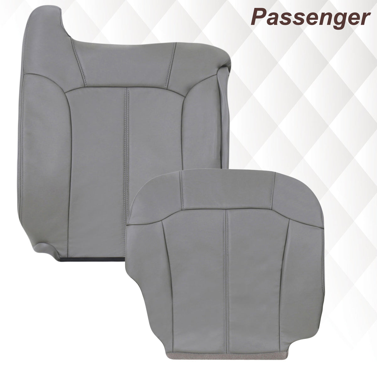 1999-2002 Chevy Silverado Seat Cover in Light Gray: Choose From Variations