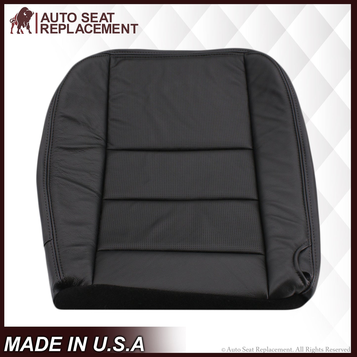 2002-2007 Ford F-250/F-350 Lariat Seat Cover in Black with Perforated Inserts: Choose From Variants
