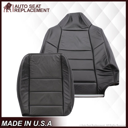 2002-2007 Ford F-250/F-350 Lariat Seat Cover in Black with Perforated Inserts: Choose From Variants