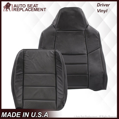 2002-2007 Ford F-250/F-350 Lariat Seat Cover in Black with Perforated Inserts: Choose From Variants