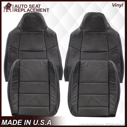 2002-2007 Ford F-250/F-350 Lariat Seat Cover in Black with Perforated Inserts: Choose From Variants