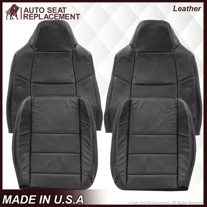 2002-2007 Ford F-250/F-350 Lariat Seat Cover in Black with Perforated Inserts: Choose From Variants
