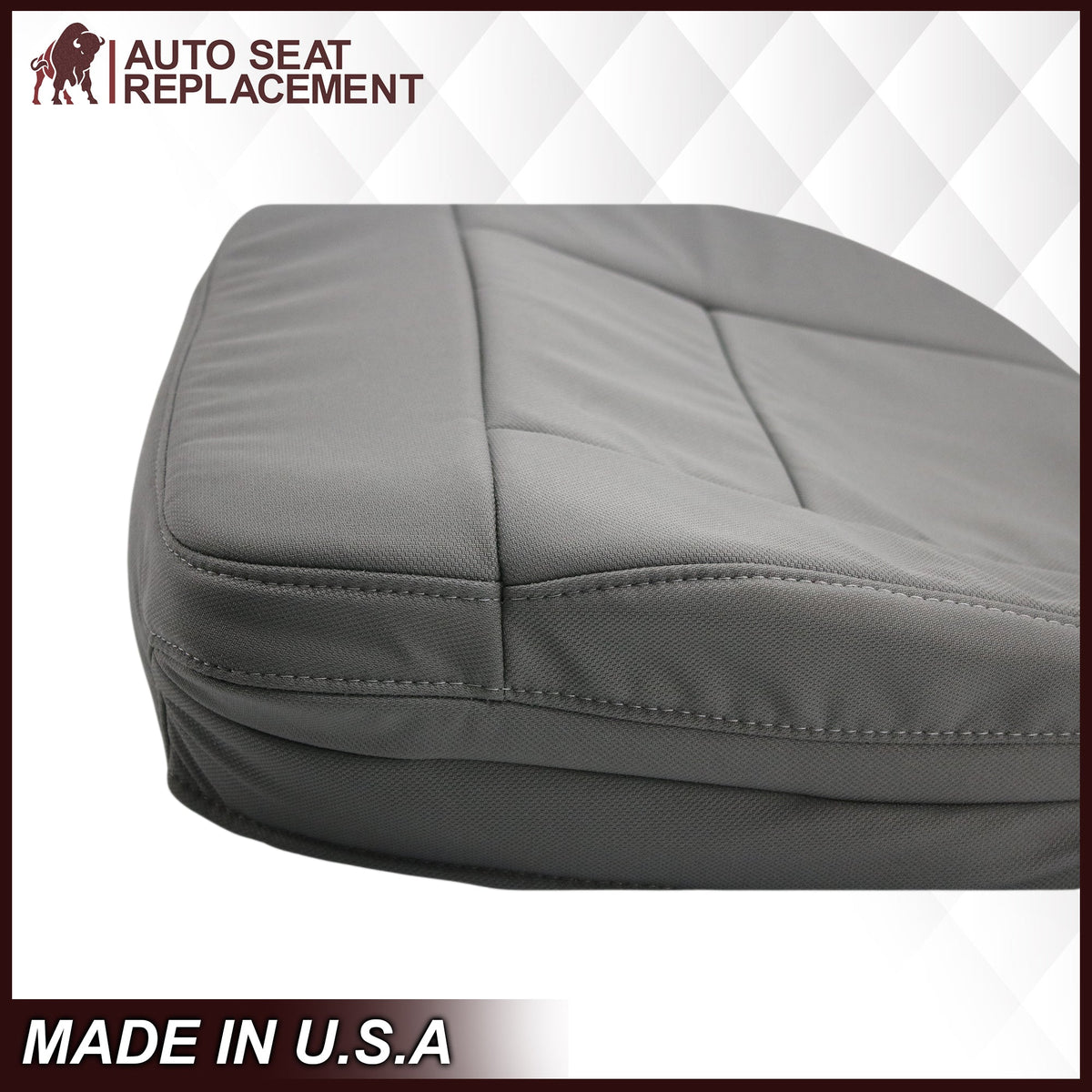 2004 2005 2006 2007 2008 Ford F150 XL Cloth Seat Covers in Medium Flint Gray