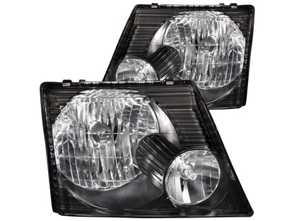 Anzo 2002-2005 Ford Explorer Crystal Headlights Black