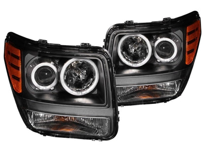 Anzo 2007-2012 Dodge Nitro Projector Headlights w/ Halo Black (CCFL)