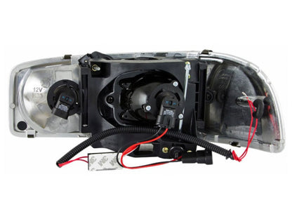 Anzo 1999-2006 Gmc Sierra 1500 Projector Headlights w/ Halo Chrome