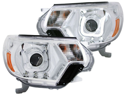 Anzo 2012-2015 Toyota Tacoma Projector Headlights w/ U-Bar Chrome