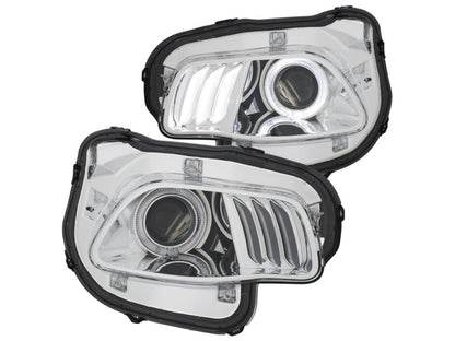 Anzo Jeep Cherokee 14-18 Projector H.L Chrome Clear With LED Halo