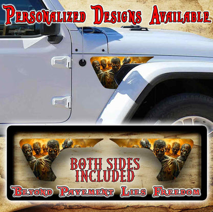 zombie fender vent for the JL or JT 2018 or newer 111