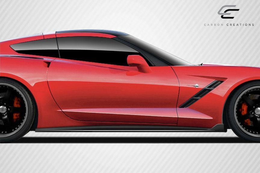 2014-2019 Chevrolet Corvette Carbon Creations GT Concept Carbon Fiber Side Skirts