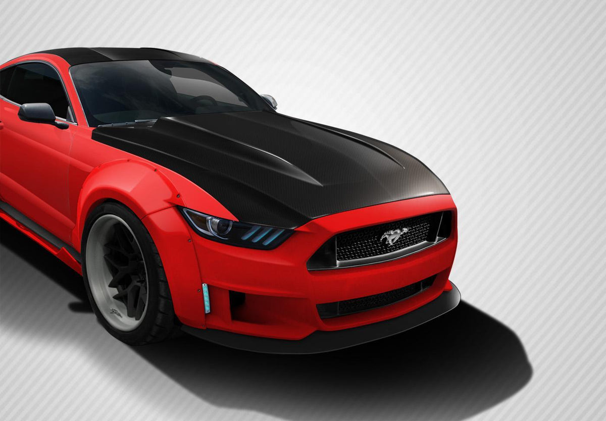 2015-2017 Ford Mustang Carbon Creations Cowl Carbon Fiber Hood
