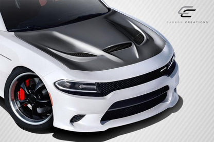 2015-2023 Dodge Charger Carbon Creations Hellcat Carbon Fiber Hood