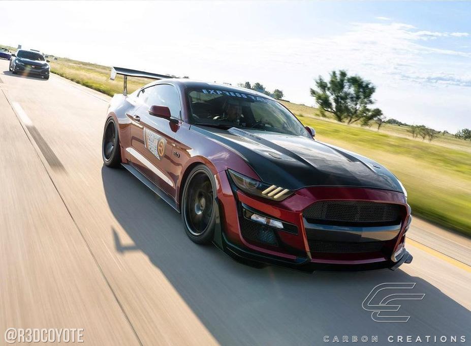 2015-2017 Ford Mustang Carbon Creations GT350 Carbon Fiber Hood