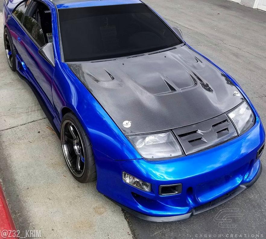 1990-1996 Nissan 300ZX Carbon Creations Type B Carbon Fiber Hood