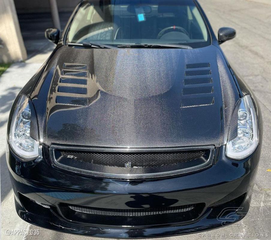 2003-2007 Infiniti G Coupe Carbon Creations O Design Carbon Fiber Hood