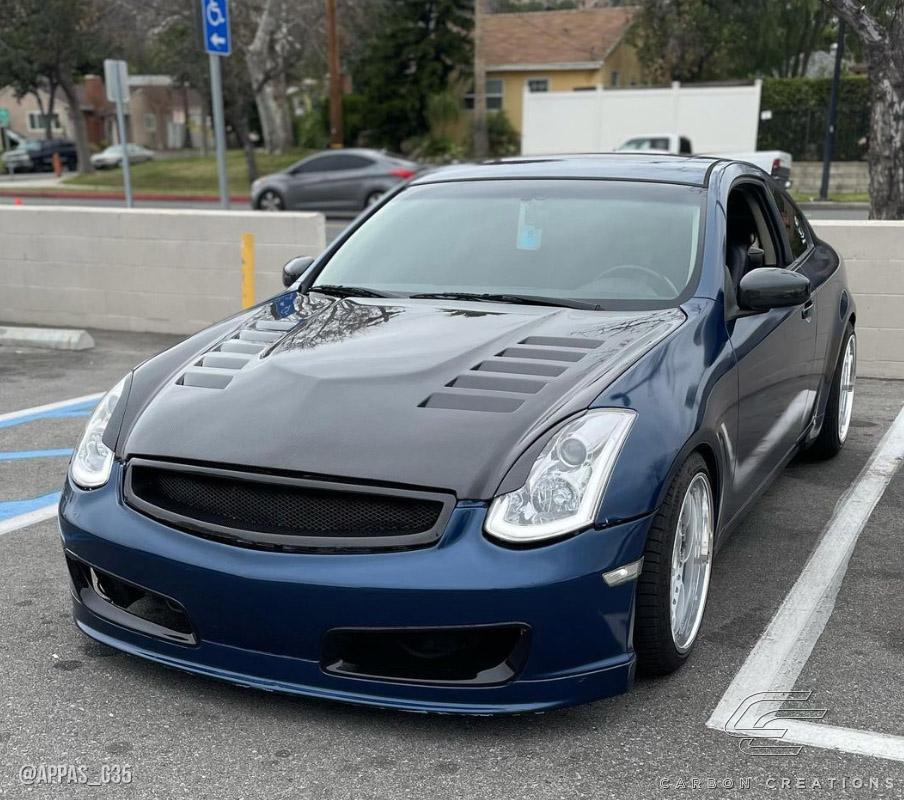 2003-2007 Infiniti G Coupe Carbon Creations O Design Carbon Fiber Hood