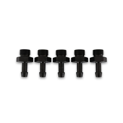 AEM Adjustable Fuel Pressure Regulator Barb Fitting -6 (9/16in-18) to 7mm - 5 Pack 25-393