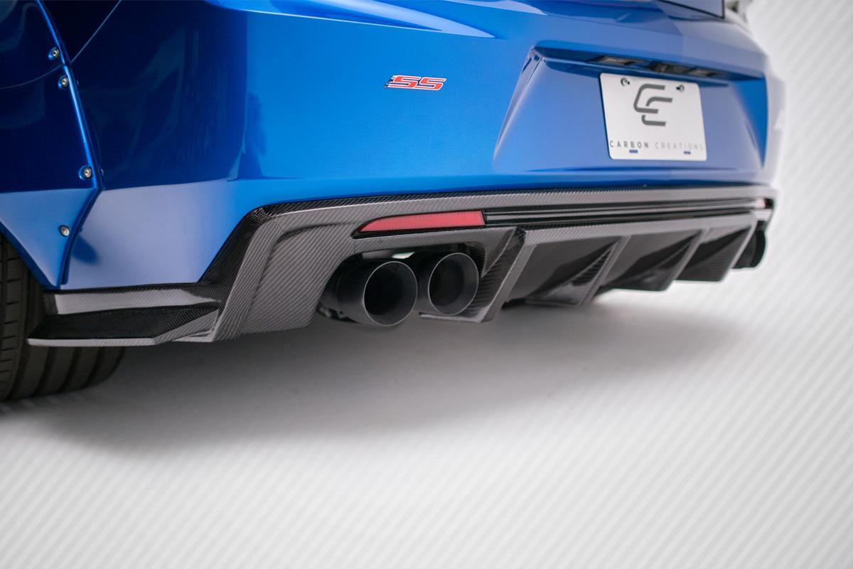 2016-2018 Chevrolet Camaro Carbon Creations Grid Carbon Fiber Rear Lip