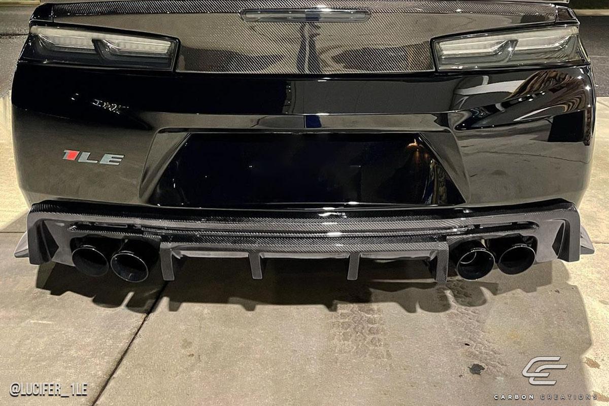 2016-2018 Chevrolet Camaro Carbon Creations Grid Carbon Fiber Rear Lip