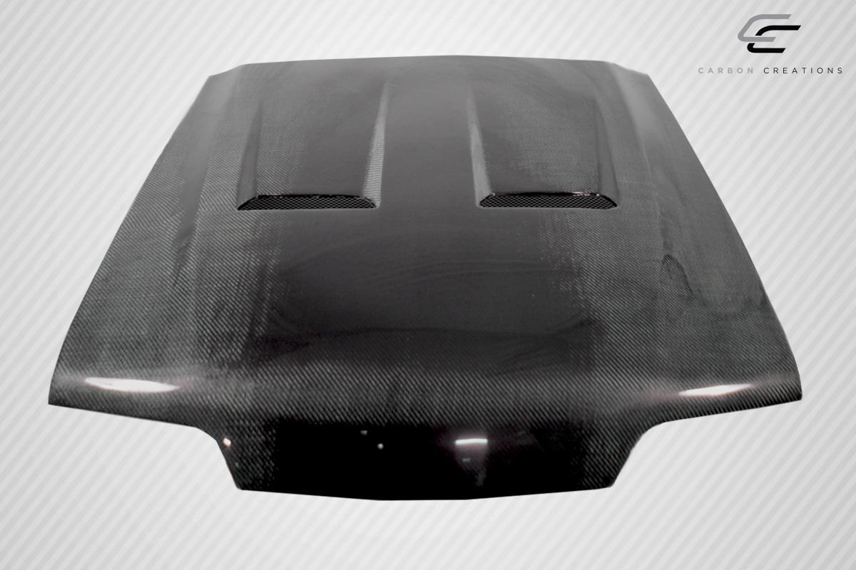 1987-1993 Ford Mustang Carbon Creations Heat Extractor Carbon Fiber Hood