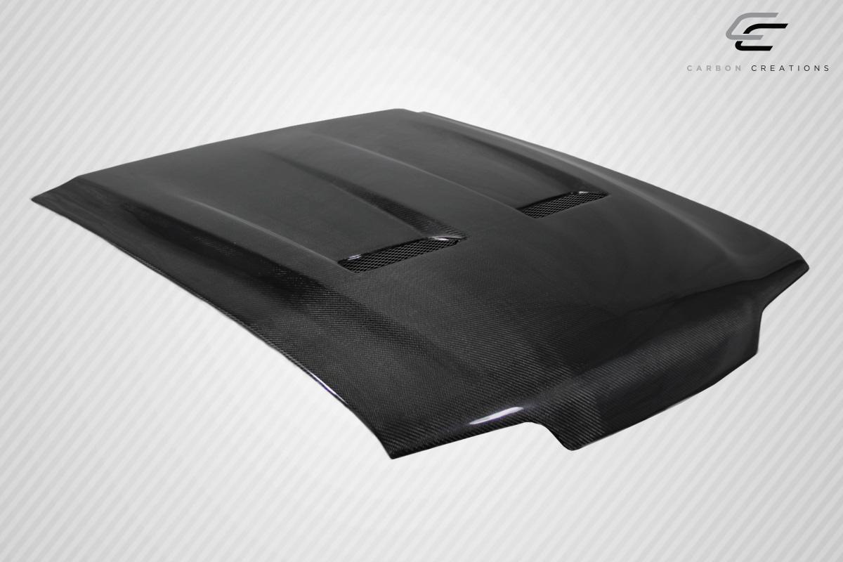 1987-1993 Ford Mustang Carbon Creations Heat Extractor Carbon Fiber Hood
