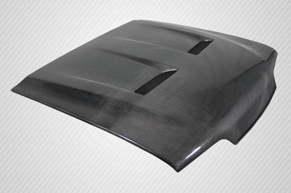 1987-1993 Ford Mustang Carbon Creations Heat Extractor Carbon Fiber Hood