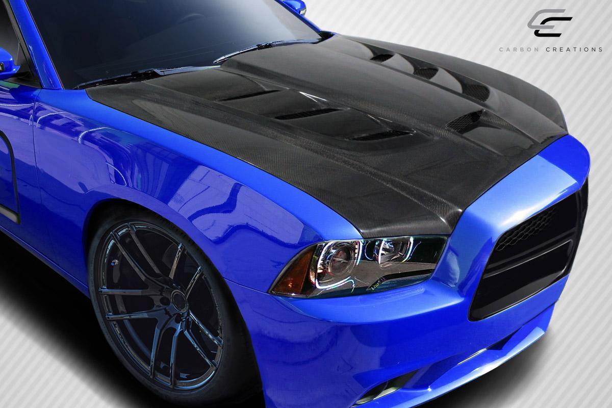 2011-2014 Dodge Charger Carbon Creations Viper Look Carbon Fiber Hood