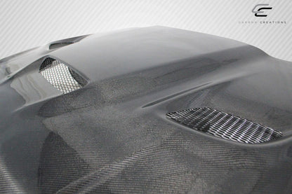 2005-2010 Jeep Grand Cherokee Carbon Creations Hellcat Look Carbon Fiber Hood