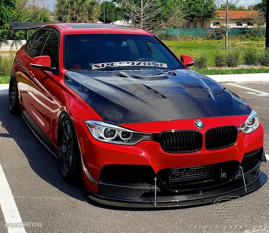 2012-2018 BMW 3 Series Carbon Creations Eros Version 1 Carbon Fiber Hood