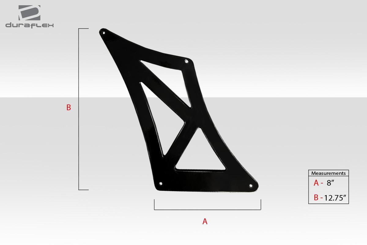 Universal 70" Duraflex VRX V2 Short Wing Complete Kit - 9 Piece