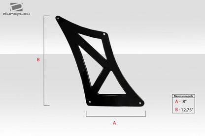Universal 74" Duraflex VRX V2 Short Wing Complete Kit - 9 Piece