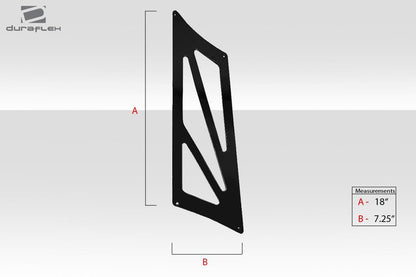 Universal 74" Duraflex VRX V1 Tall Wing Complete Kit - 9 Piece