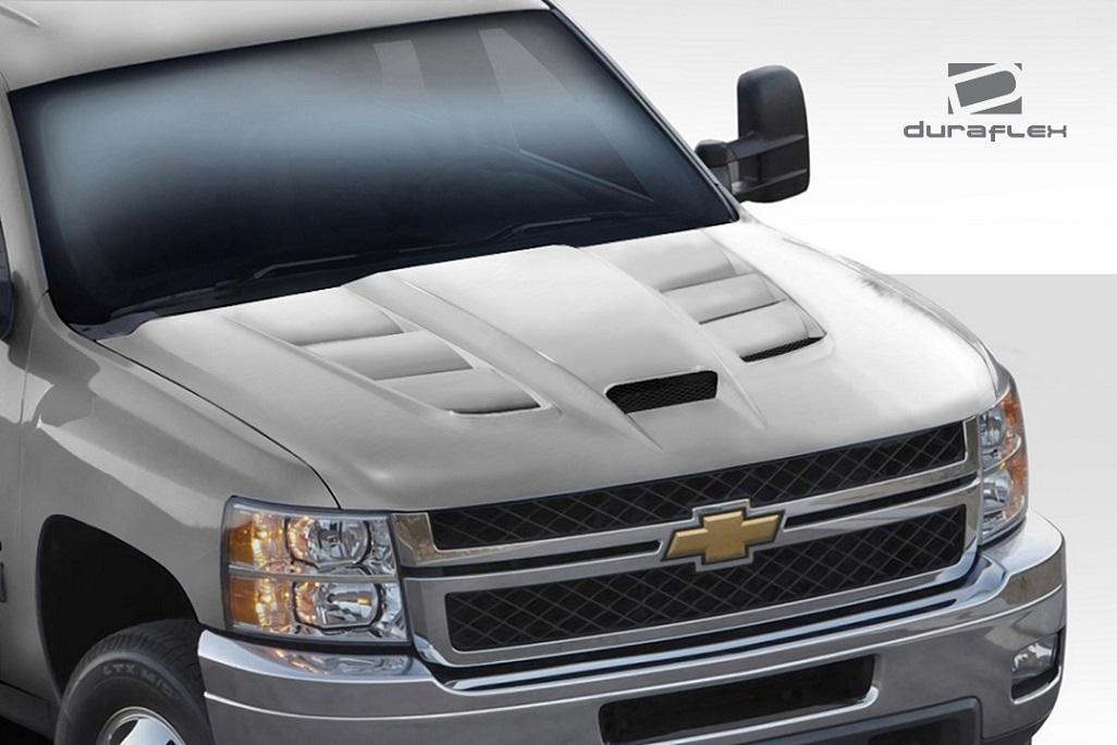 2007-2013 Chevrolet Silverado Duraflex Viper Look Hood