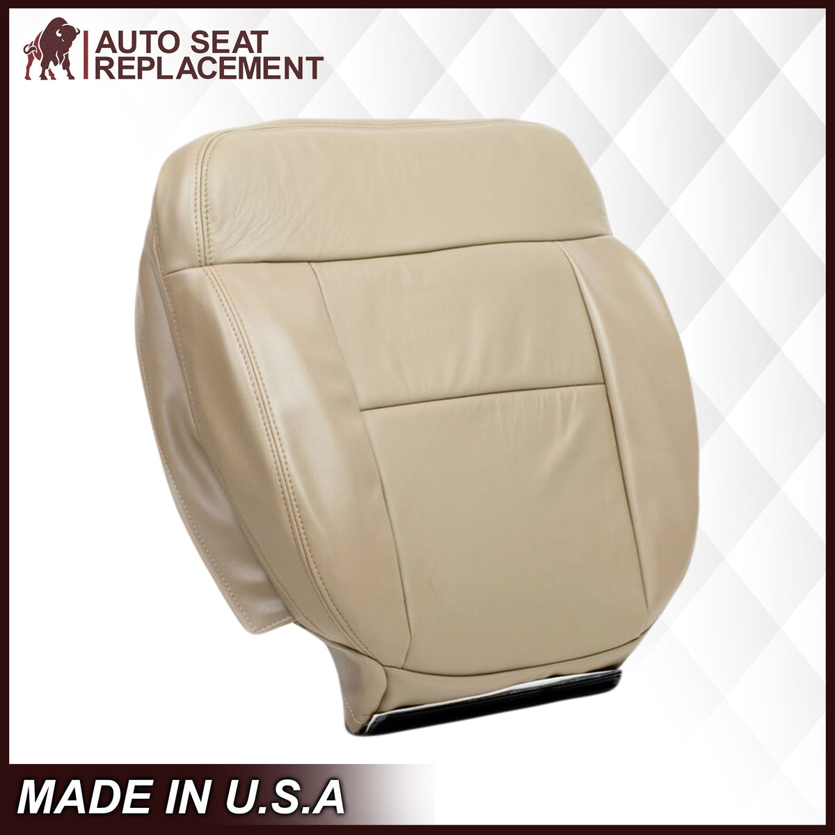 2005-2008 Ford F-150 Seat Cover in Tan: Choose Leather or Vinyl