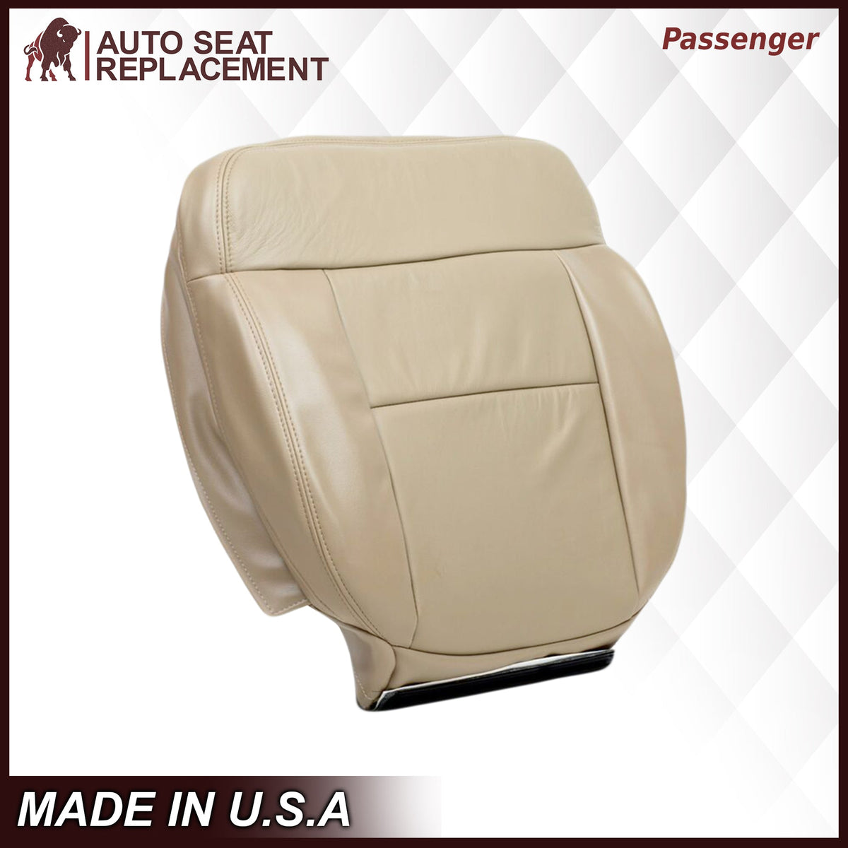 2005-2008 Ford F-150 Seat Cover in Tan: Choose Leather or Vinyl