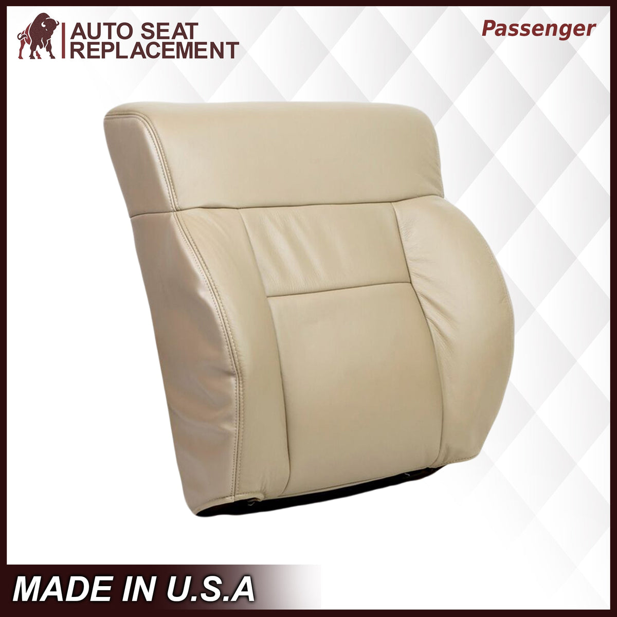 2005-2008 Ford F-150 Seat Cover in Tan: Choose Leather or Vinyl