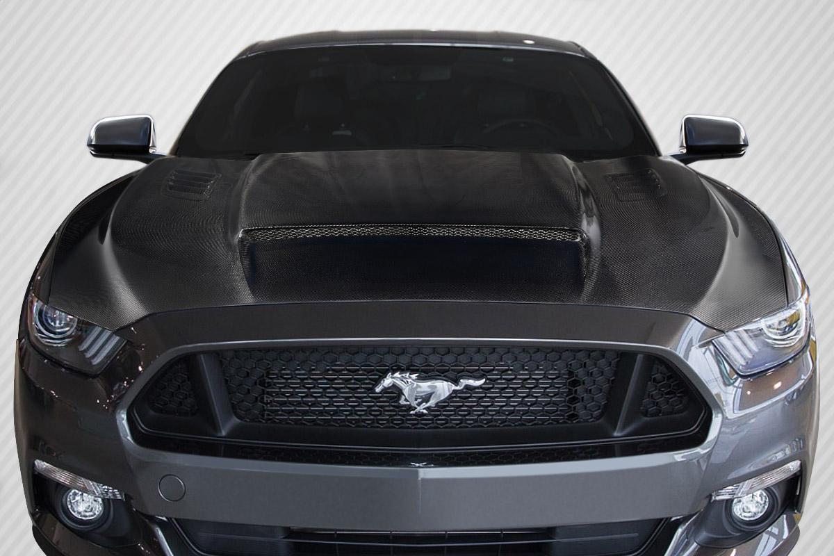 2015-2017 Ford Mustang Carbon Creations CVX V2 Carbon Fiber Hood